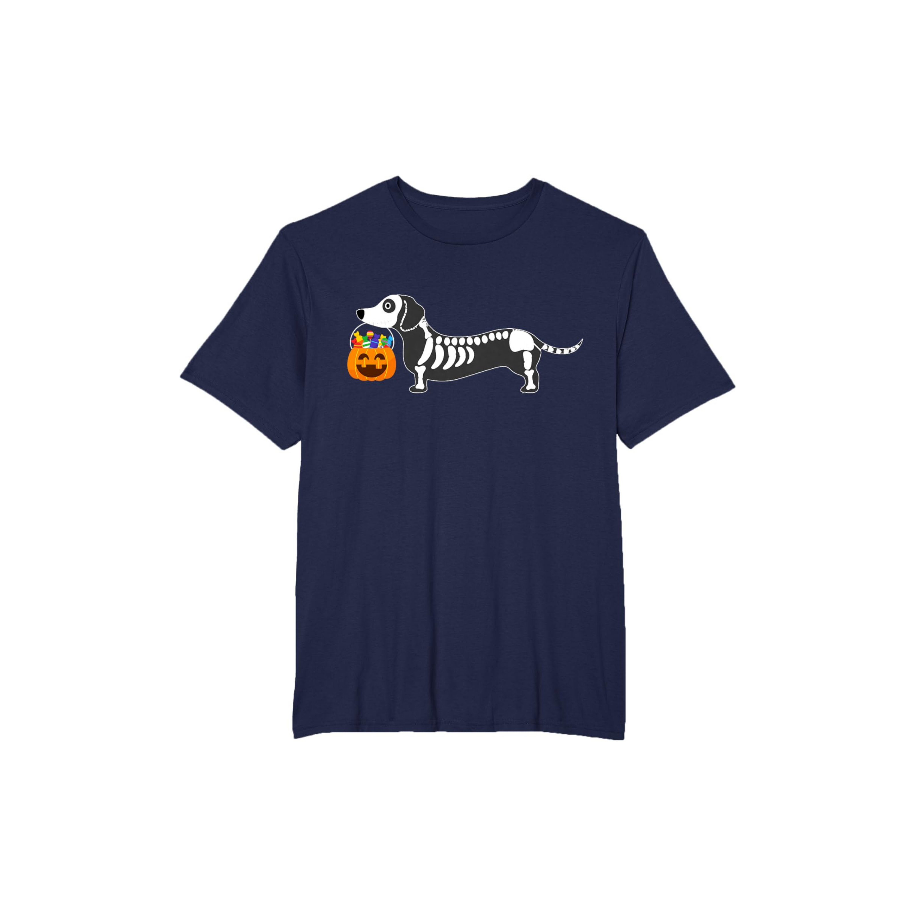 Trick or Treat Skeleton Dachshund Halloween T-Shirt