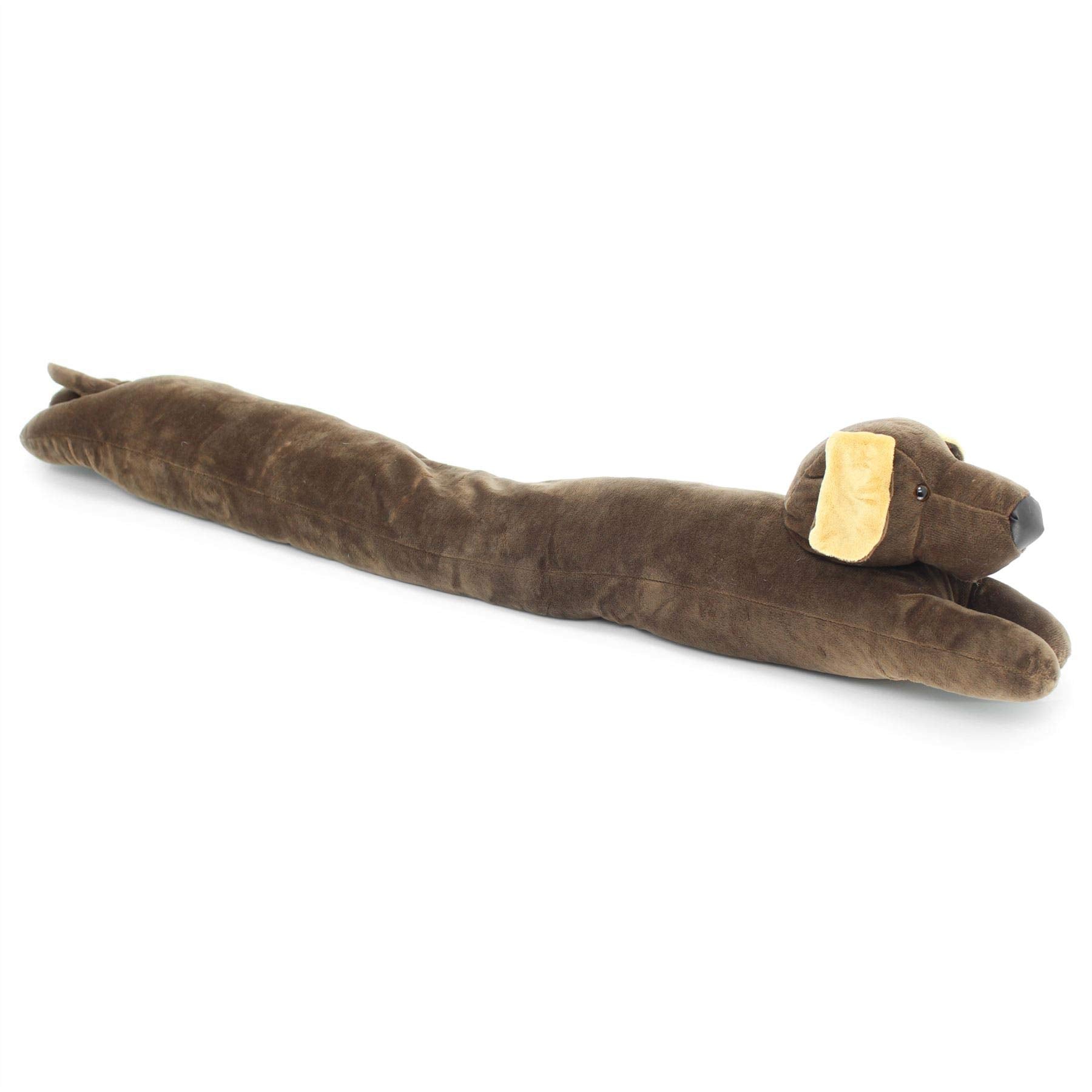 Sausage Dachshund Dog Fabric Door Draught Excluder – Brown/Biege