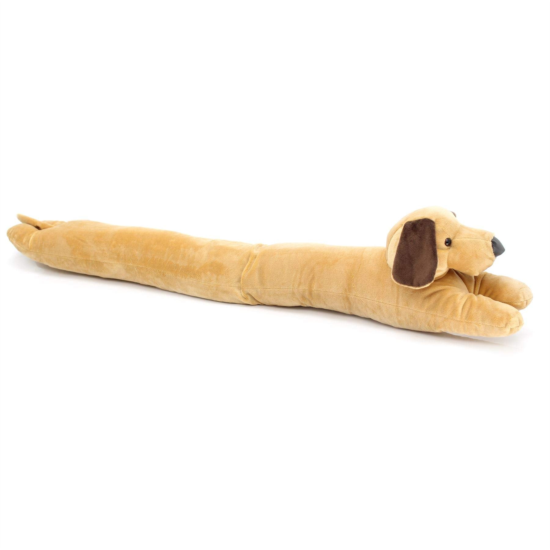 Sausage Dachshund Dog Fabric Door Draught Excluder – Brown/Biege