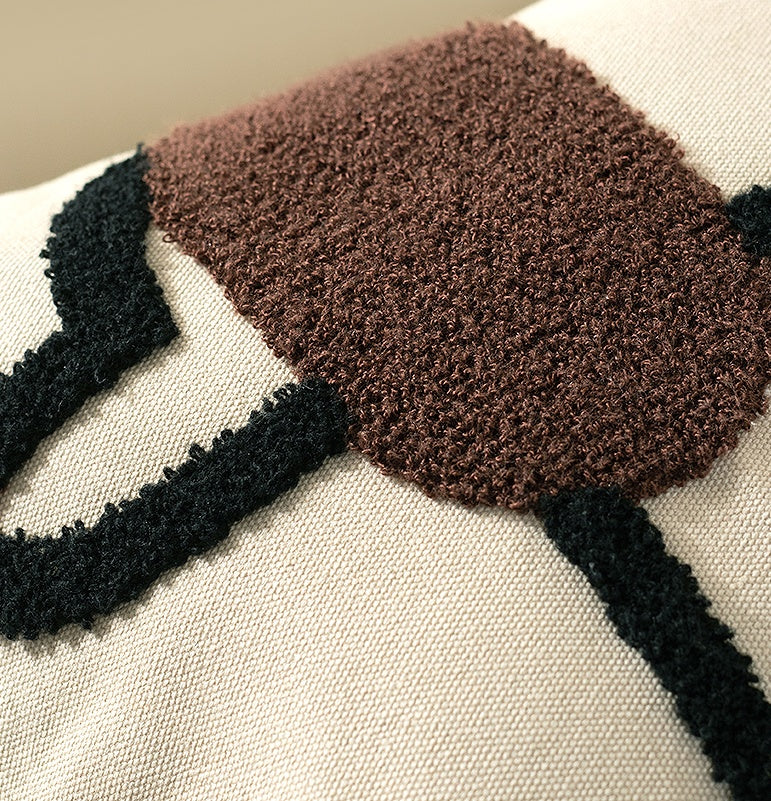 Dachshund Canvas Embroidered Pillow – Cozy, Cute, and Stylish