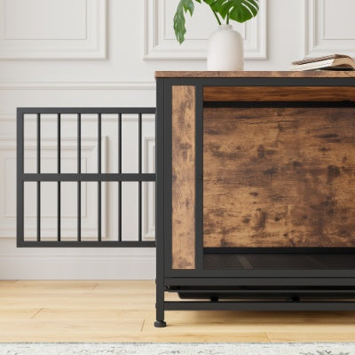 The Doxie Den Rustic Crate Table – Cozy, Stylish Retreat for Dachshund Dog
