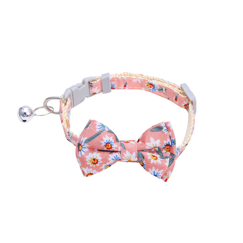Pink Flowers - Pup-Tie Elegance Collar — Bow-Tiful Style for Your Dachshund