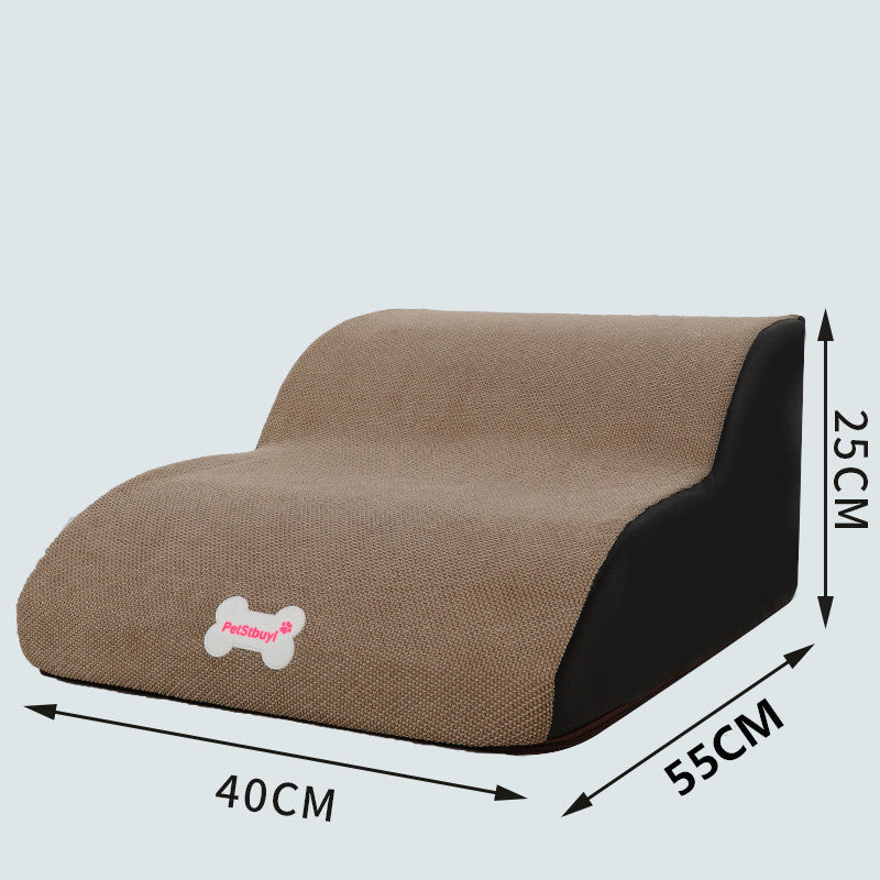 Dachshund-Friendly Gradient Pet Stairs – Stylish Support for Long-Backed Pups
