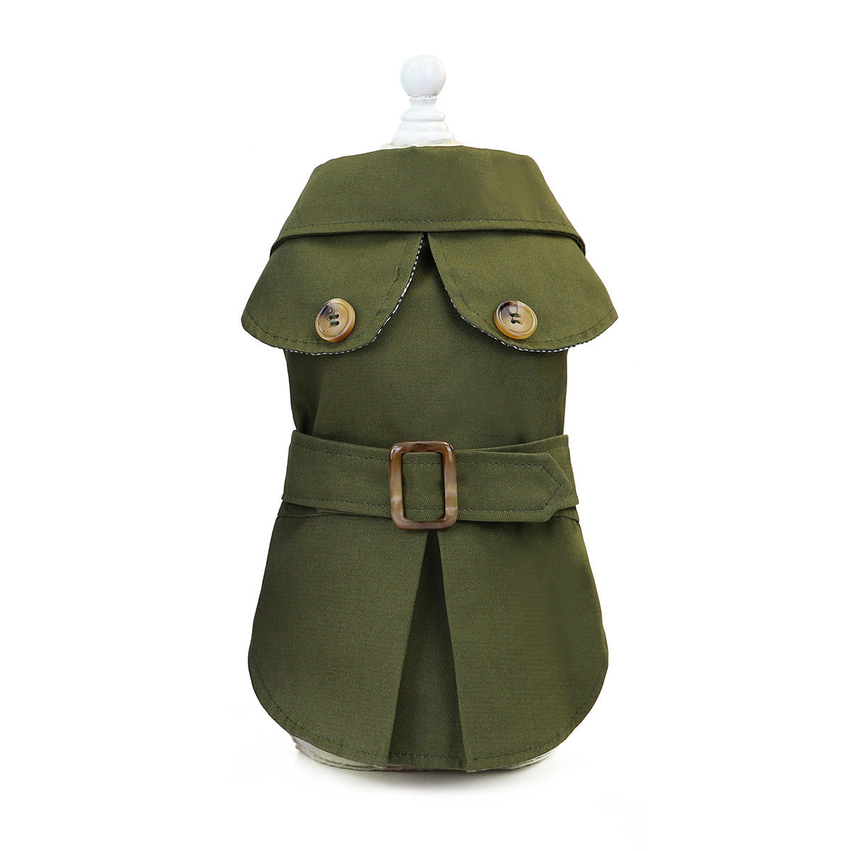 Navy Blue/Cream/Military Green - Sherlock Winter Dachshund Dog Jacket