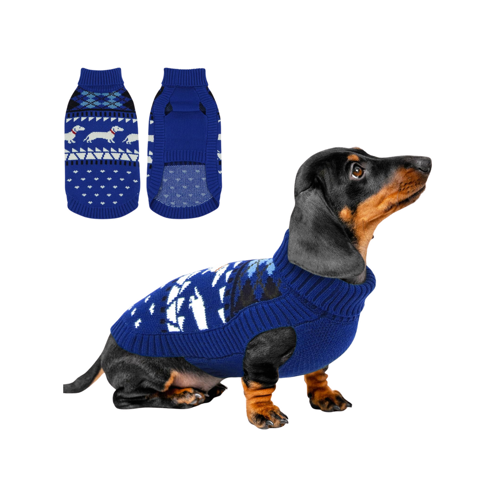 Dachshund Pattern Knitted Jumper
