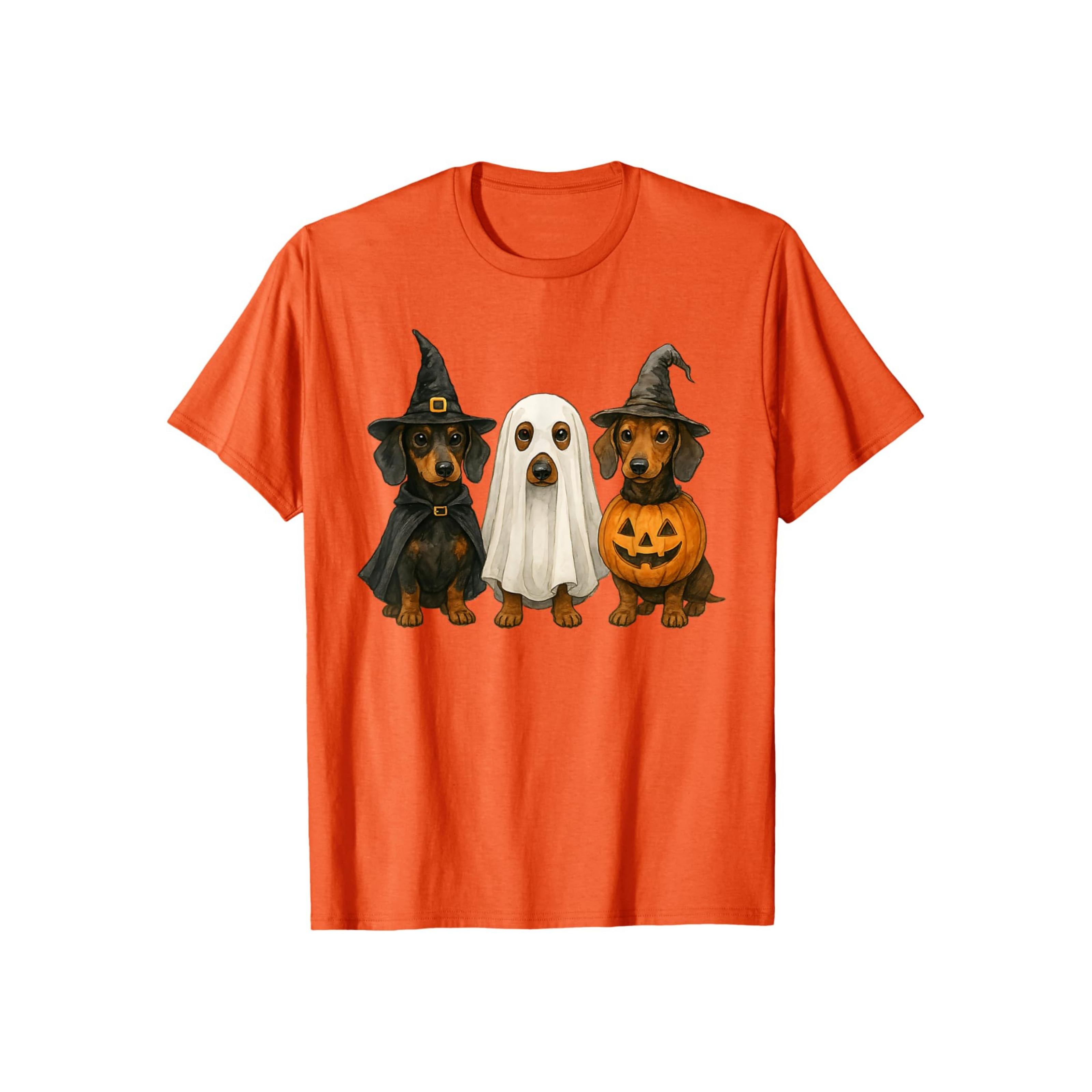 3 Dachshunds Halloween T-Shirt