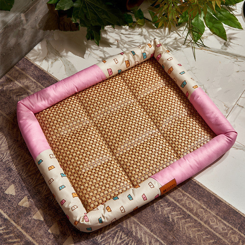Patterned Pet Floor Mat – Cozy, Cool & Dachshund-Approved