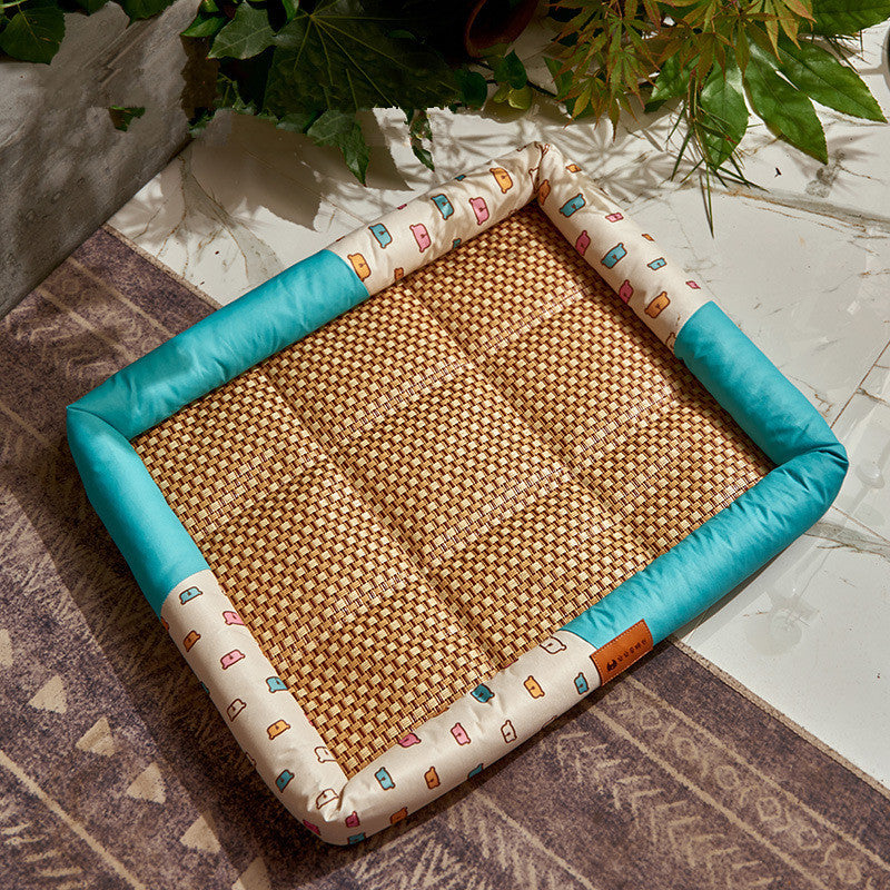 Patterned Pet Floor Mat – Cozy, Cool & Dachshund-Approved