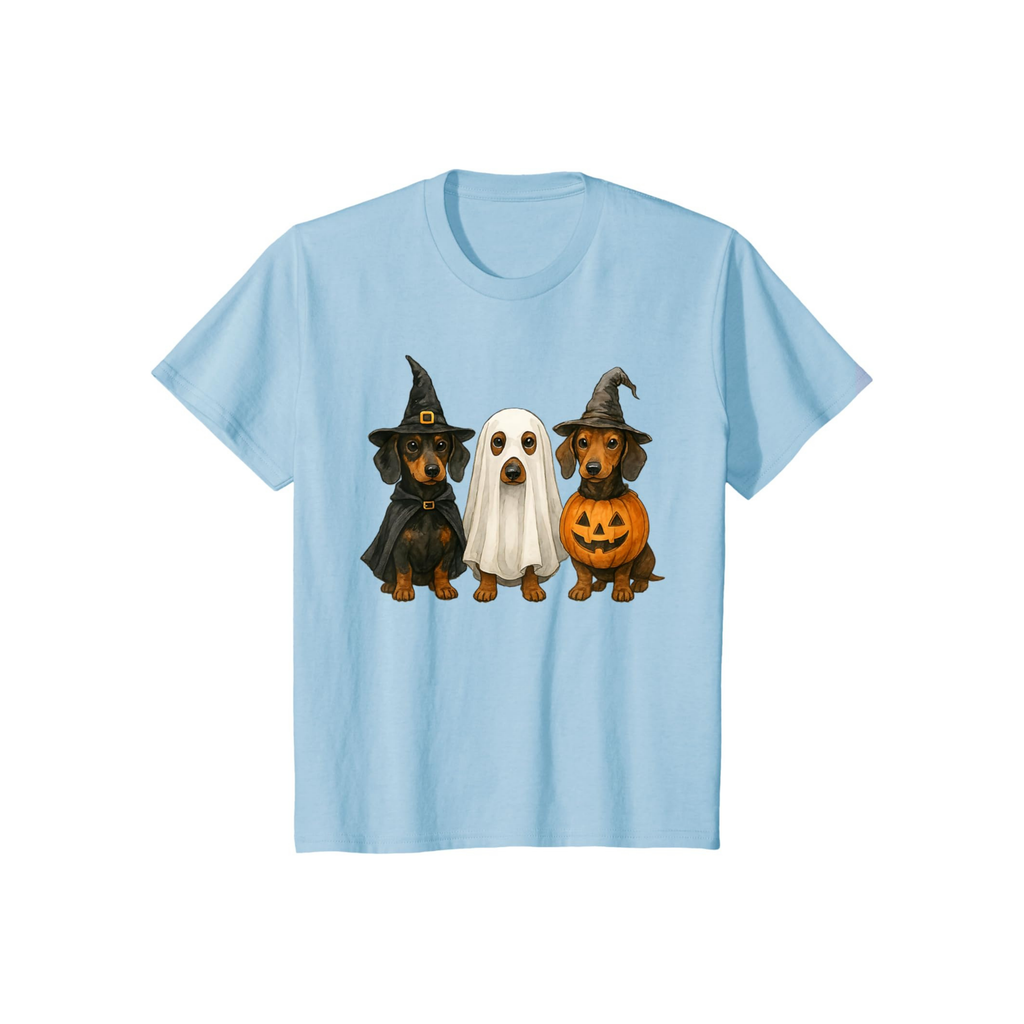 3 Dachshunds Halloween T-Shirt