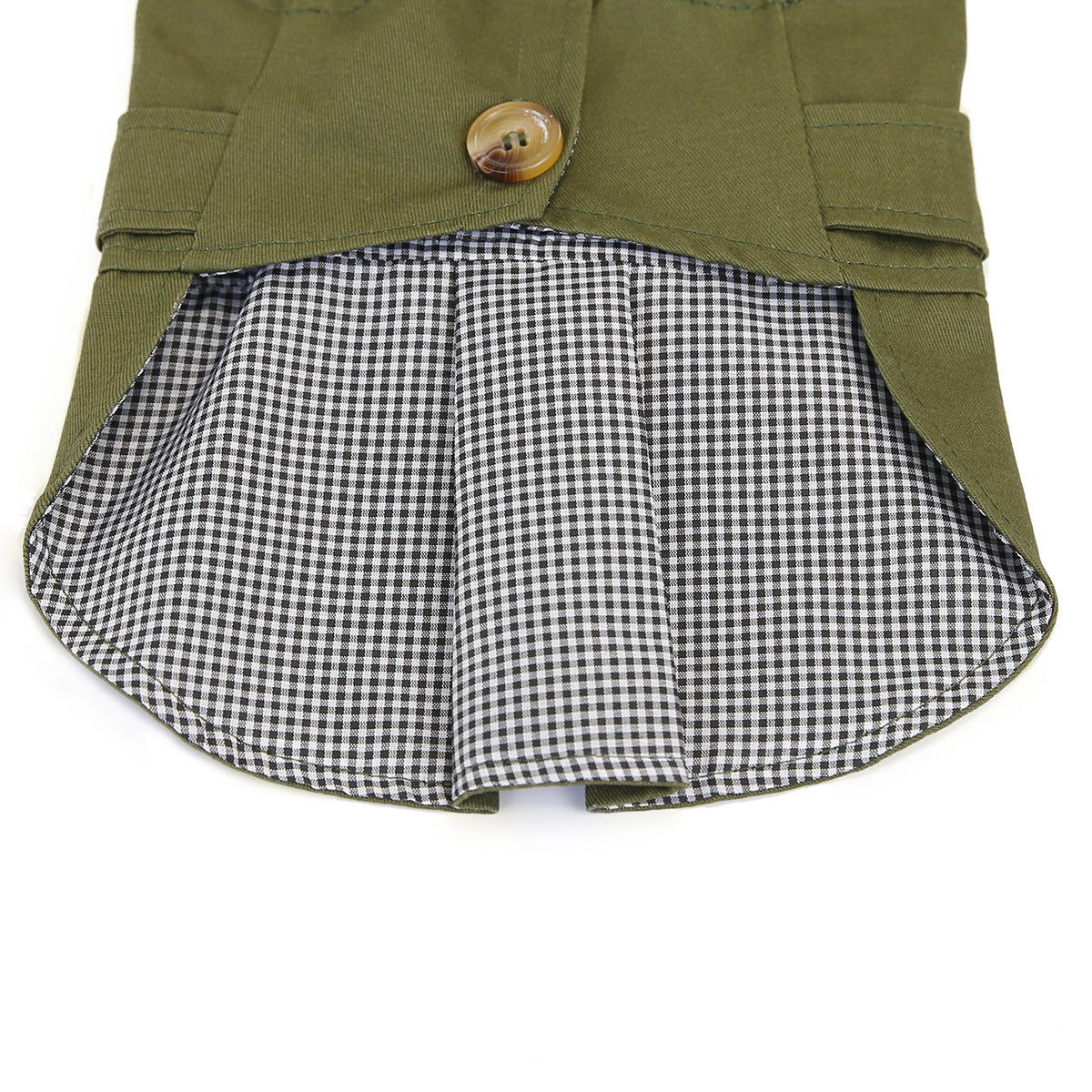 Navy Blue/Cream/Military Green - Sherlock Winter Dachshund Dog Jacket