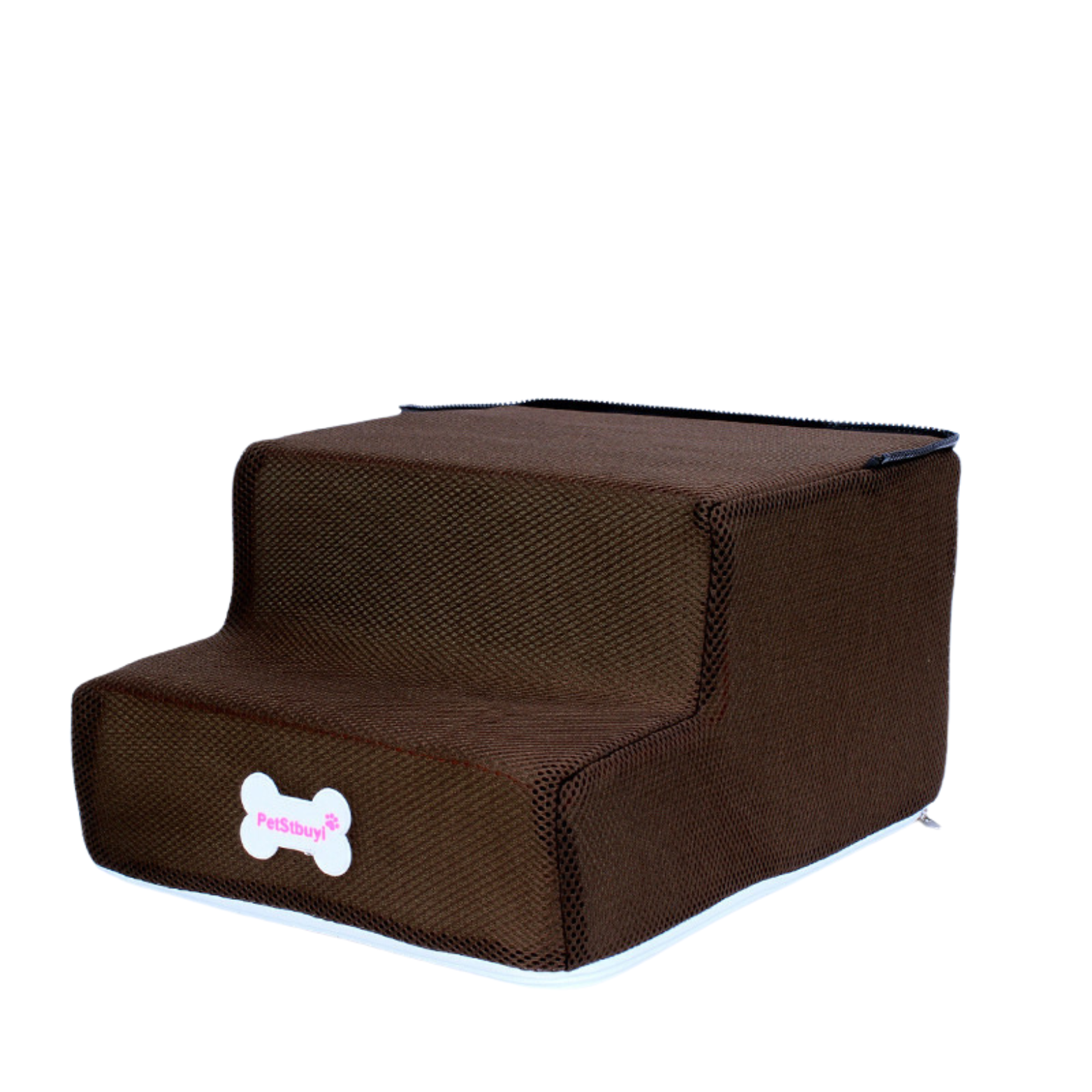 Dachshund-Friendly Leather & Mesh Pet Stairs – Stylish, Supportive & Back-Safe