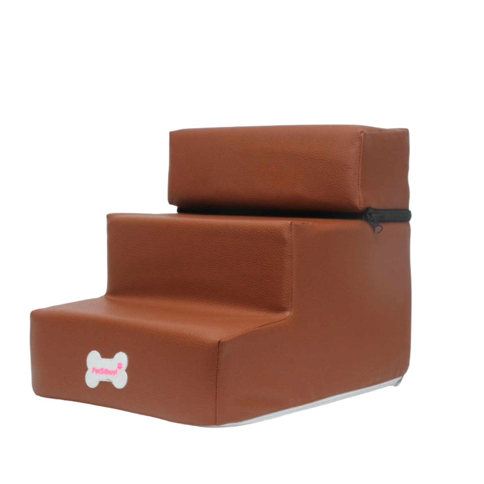 Dachshund-Friendly Leather & Mesh Pet Stairs – Stylish, Supportive & Back-Safe