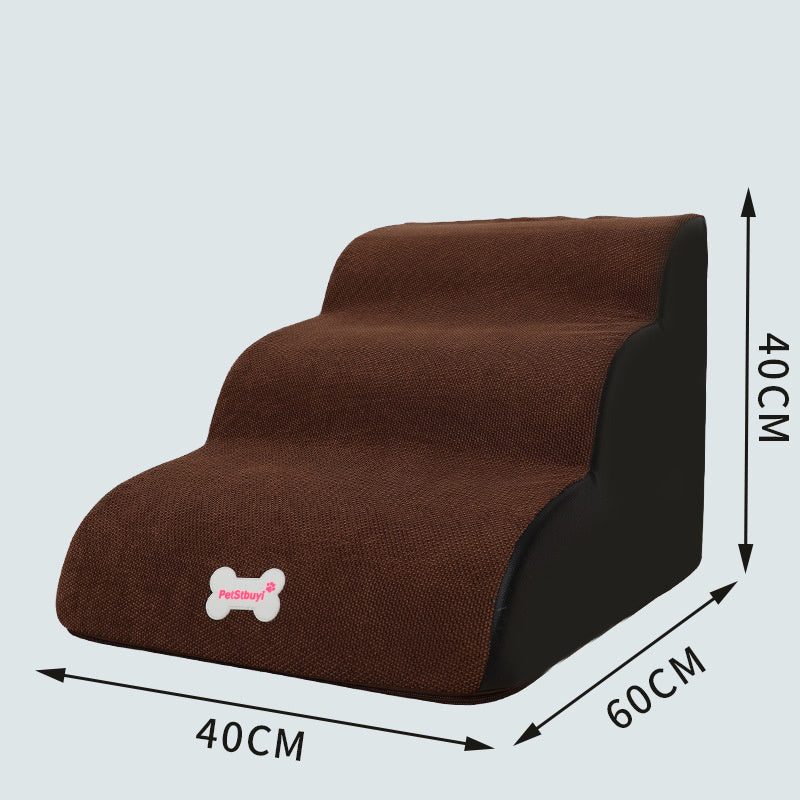 Dachshund-Friendly Gradient Pet Stairs – Stylish Support for Long-Backed Pups