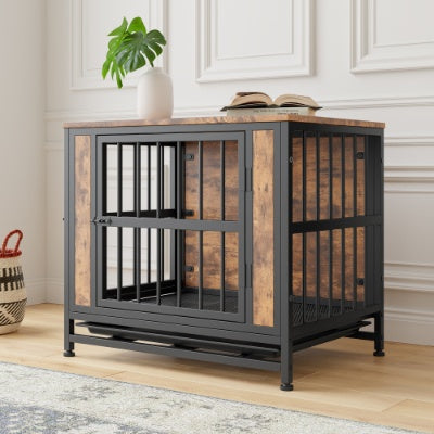 The Doxie Den Rustic Crate Table – Cozy, Stylish Retreat for Dachshund Dog