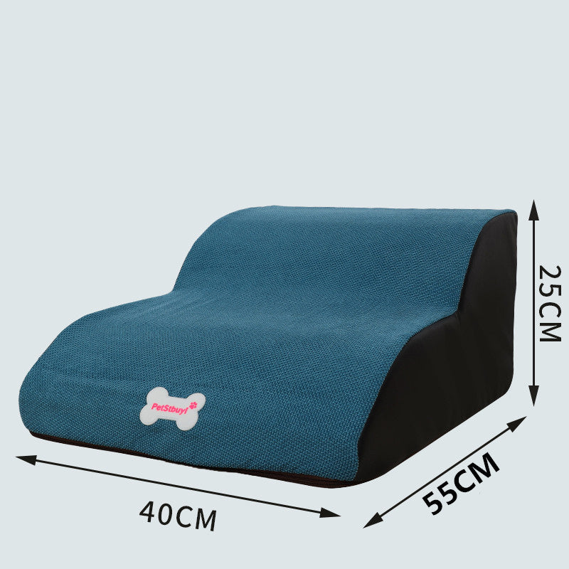 Dachshund-Friendly Gradient Pet Stairs – Stylish Support for Long-Backed Pups