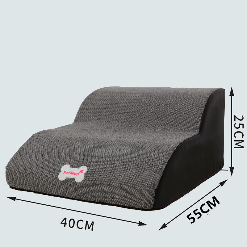 Dachshund-Friendly Gradient Pet Stairs – Stylish Support for Long-Backed Pups