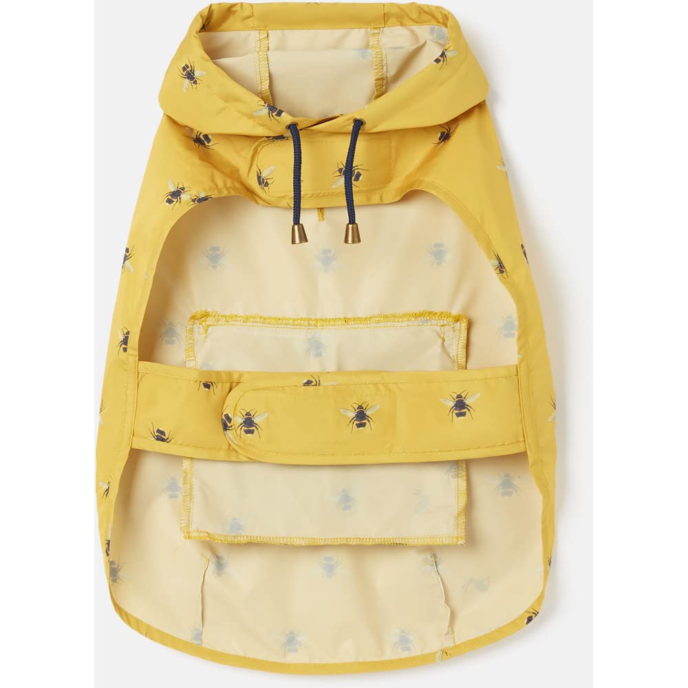 Dachshund Yellow Lightweight Bumblebee Print Raincoat Jacket