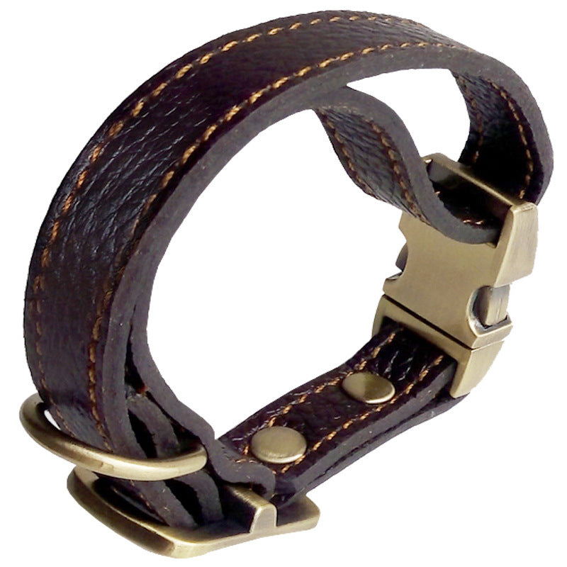 Brown Leather Dachshund Dog Collar