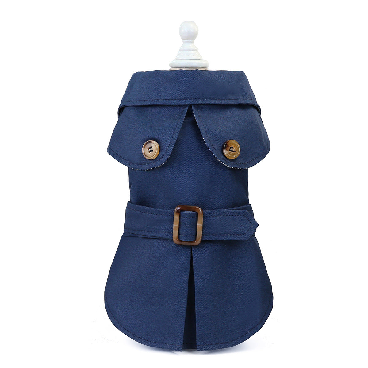 Navy Blue/Cream/Military Green - Sherlock Winter Dachshund Dog Jacket