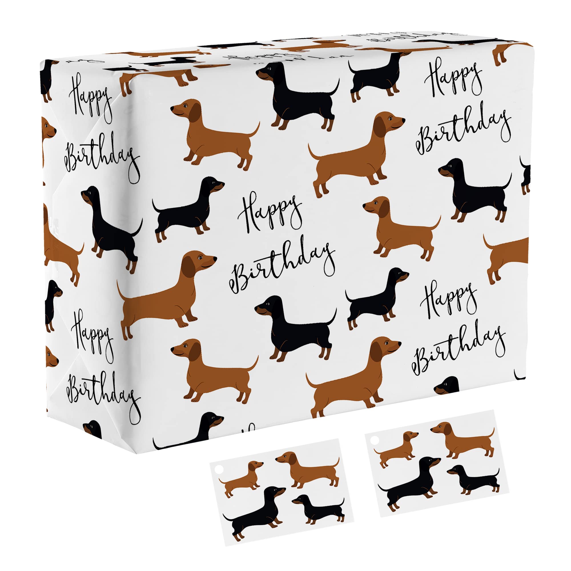 Luxury Dachshund Wrapping Paper – Sausage Dog Gift Wrap for Birthdays, Christmas & Special Occasions