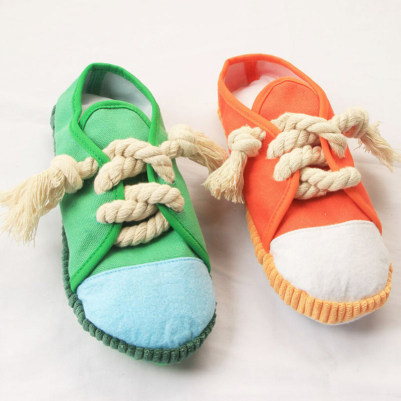 Slippers Dog Toy – Soft, Squeaky Fun for Dachshunds