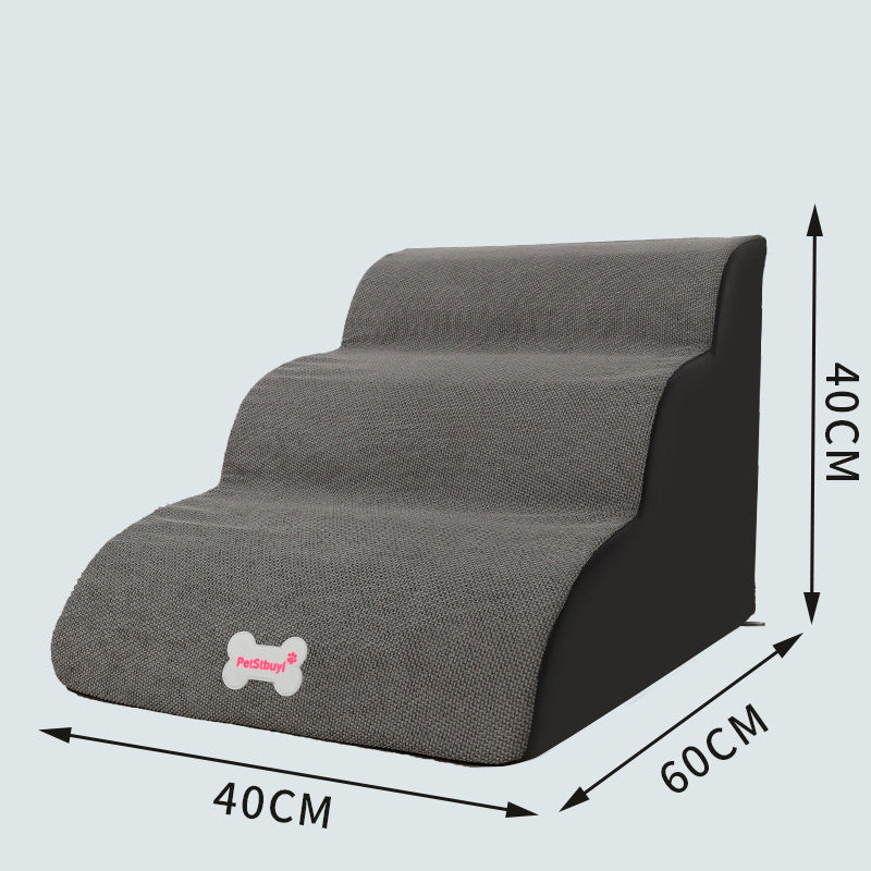 Dachshund-Friendly Gradient Pet Stairs – Stylish Support for Long-Backed Pups