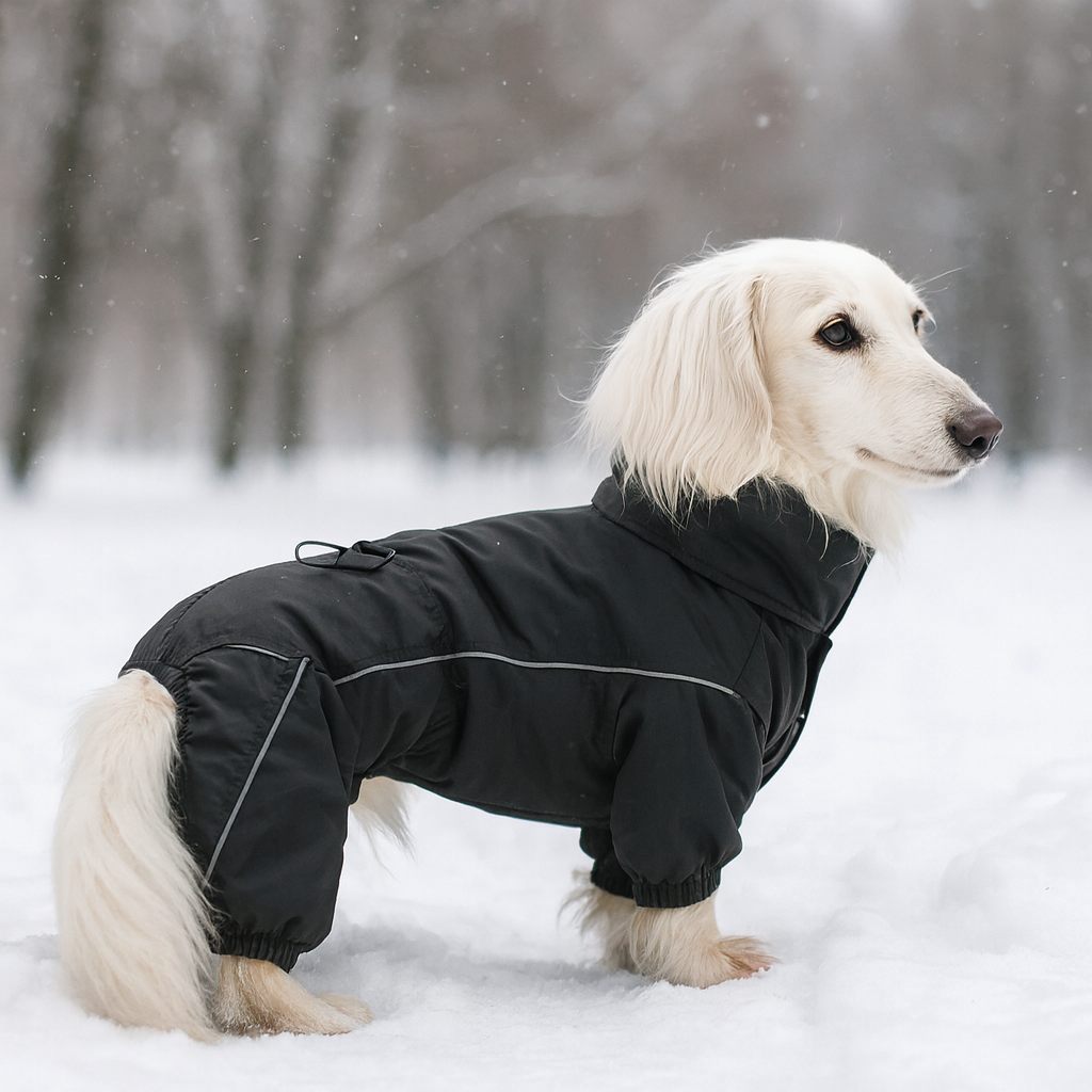 Dachshund Black Waterproof Raincoat Suit