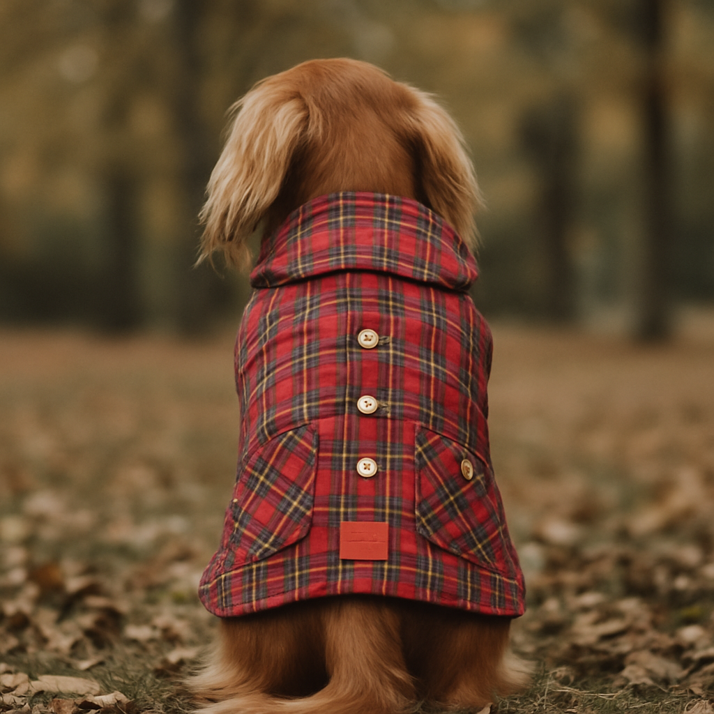 Red Wellington Dachshund Dog Raincoat
