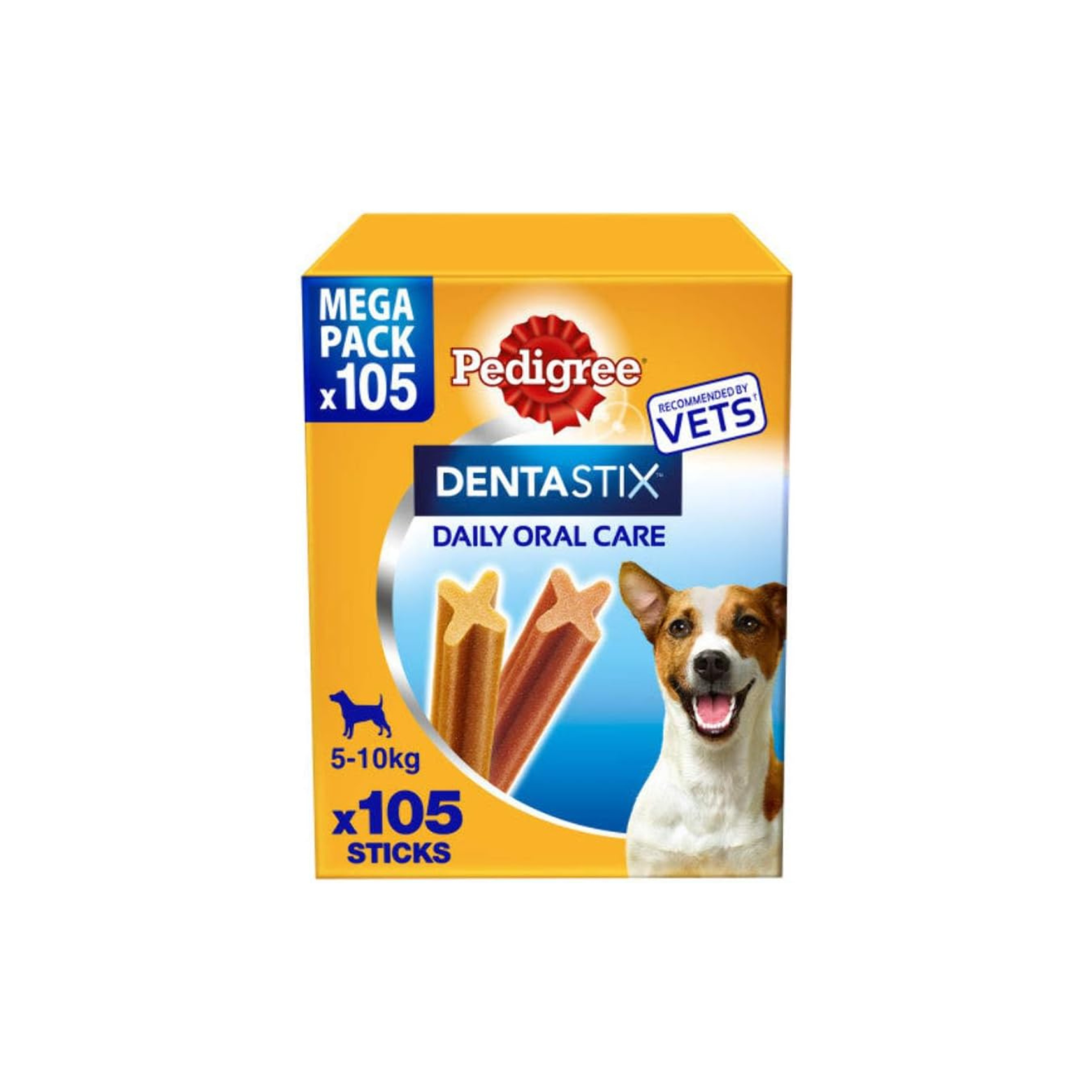 Mars Pedigree Dentastix Daily Oral Care Dental Chews Small Breed (105 Sticks)
