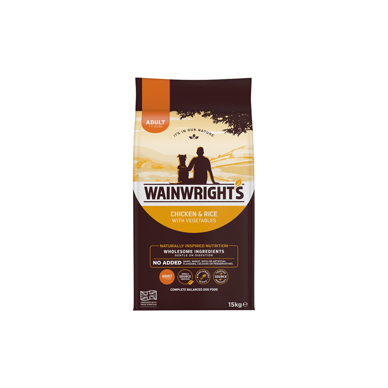 Wainwright's 2.0KG Turkey & Rice with vegetables, Dachshund, Adult