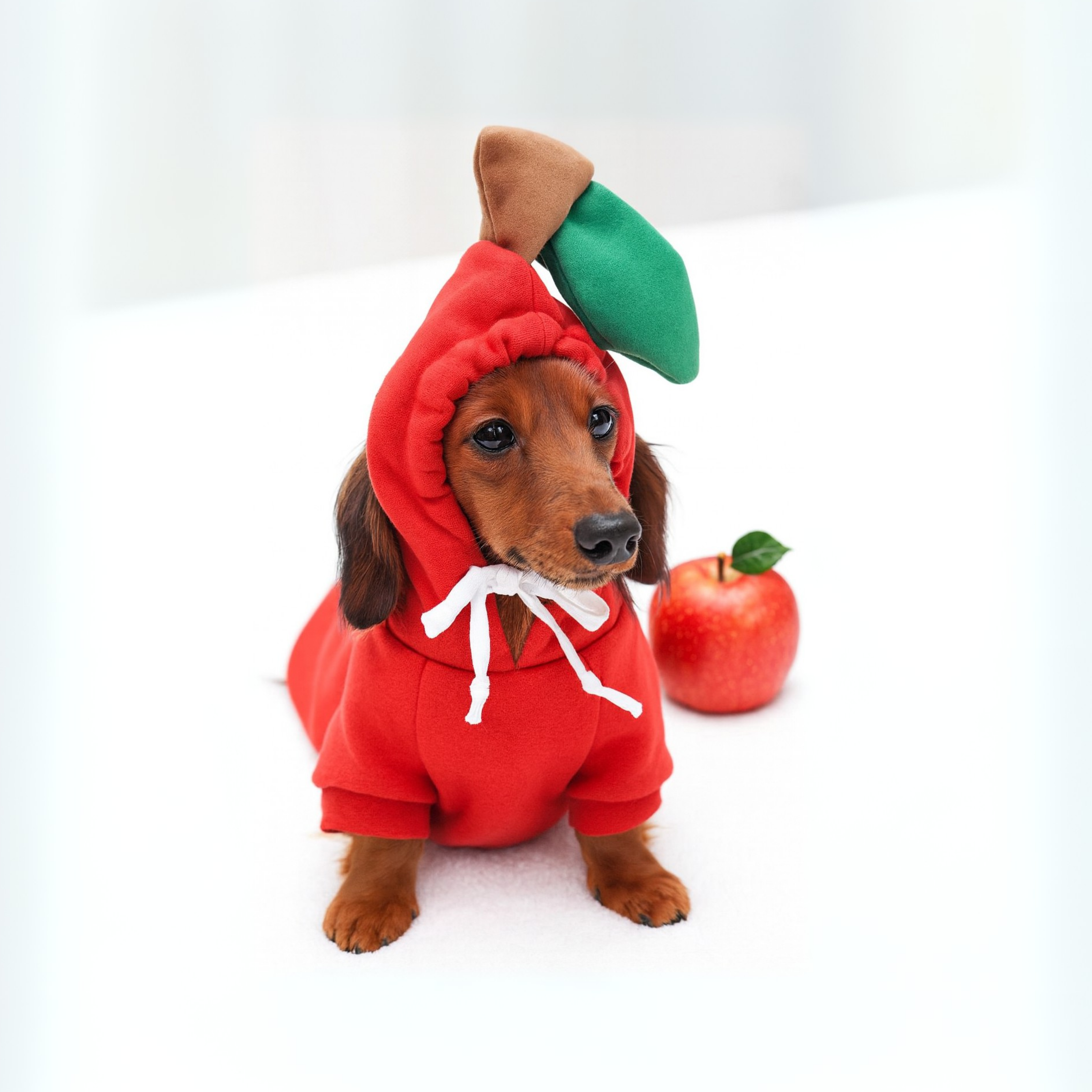 Novelty Tomato Dachshund Dog Hoodie