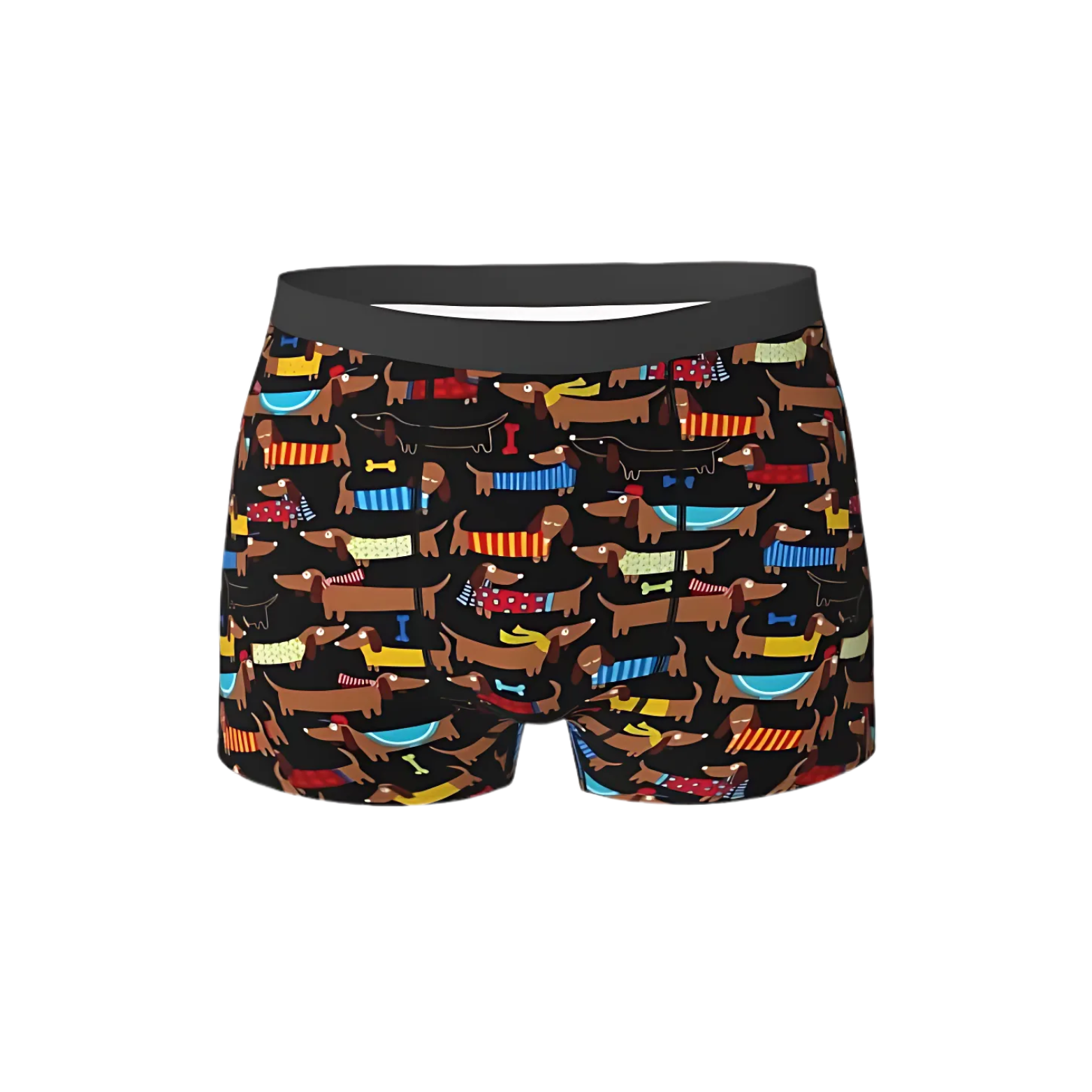 I Love My Dog Dachshunds Print Men’s Boxer Briefs – Stylish, Comfortable, and Fun