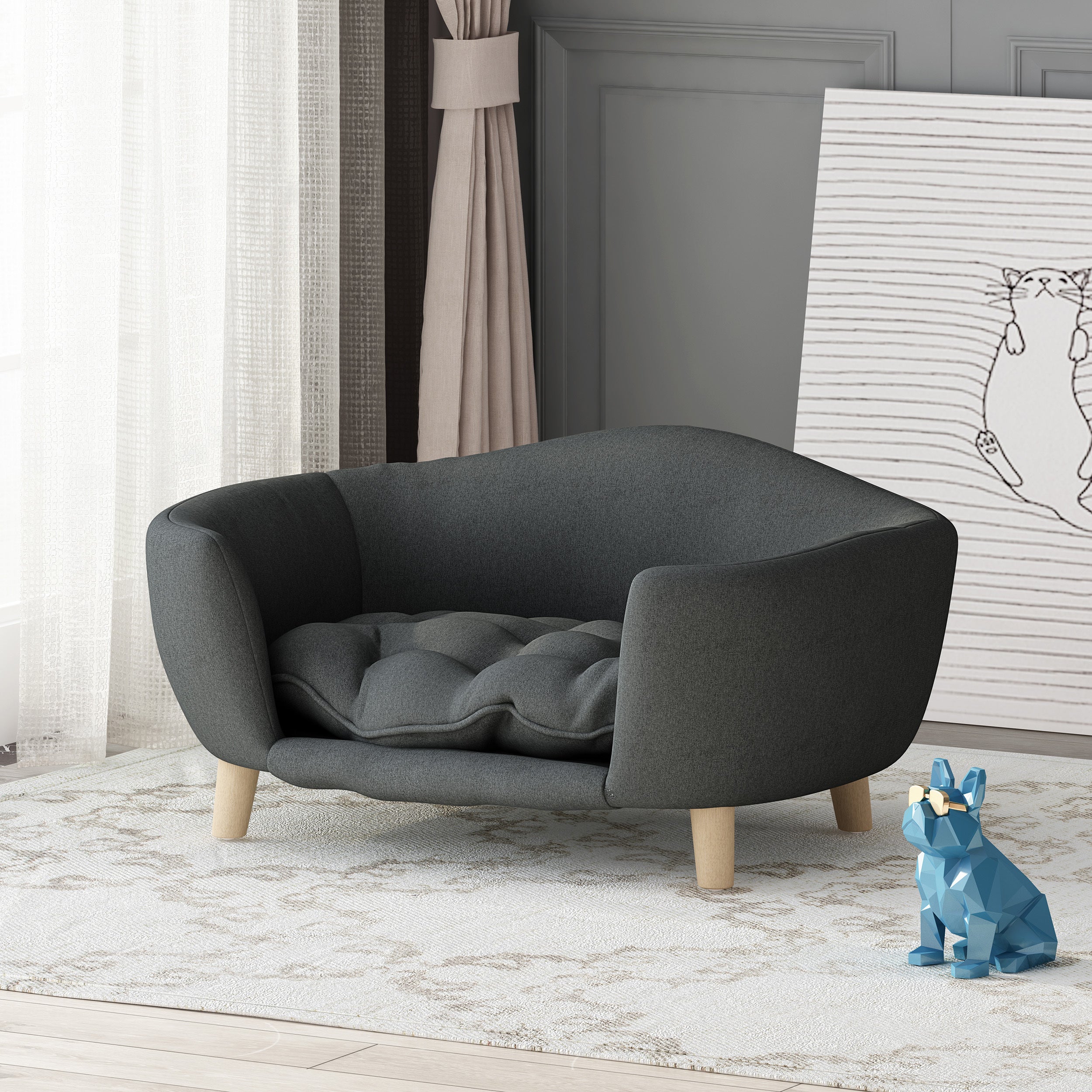 The Cozy Doxie Lounge – Stylish Comfort for Your Small Sausage Pup