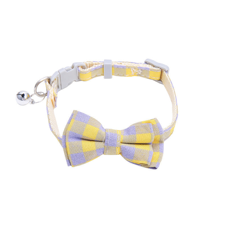 Purple Tartan - Pup-Tie Elegance Collar — Bow-Tiful Style for Your Dachshund